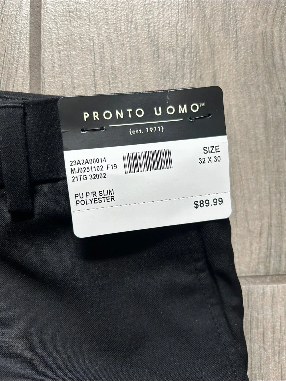 Pronto Uomo Black Dress Pants - Classic Tailored Trousers